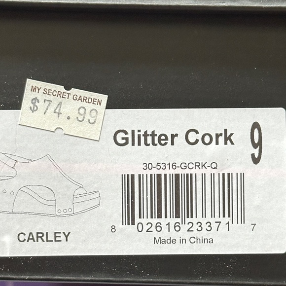Corky’s Glitter Cork Wedge Sandals size 9 - Picture 7 of 7